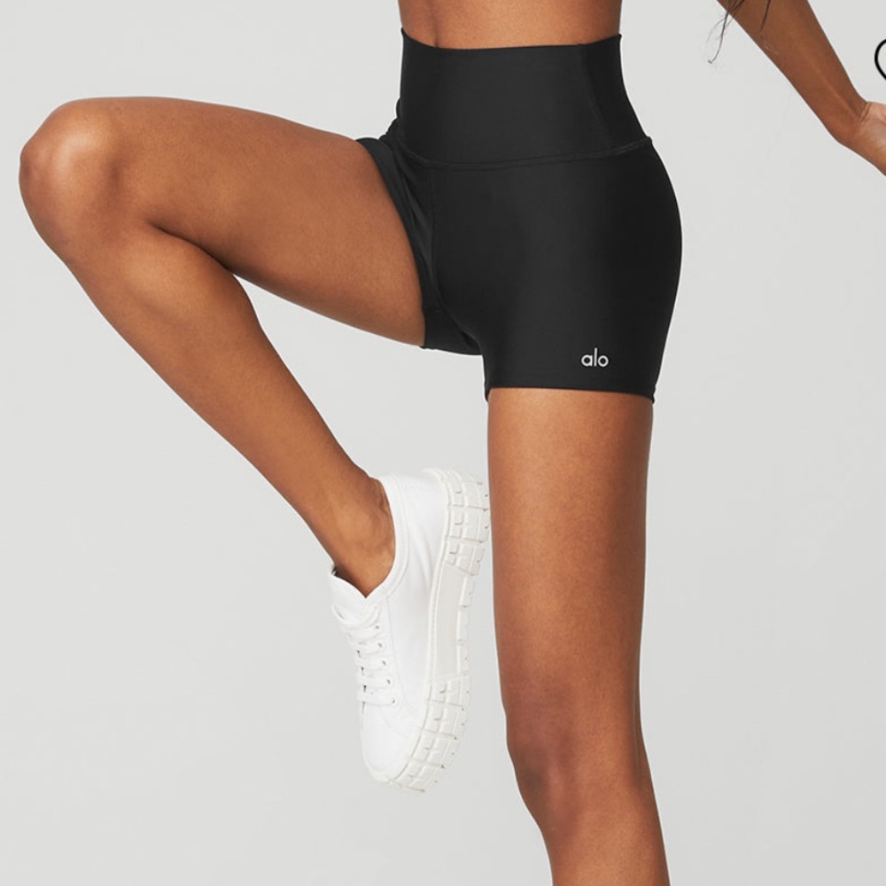 3”High-waist Airlift Shorts -Black